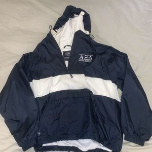 Alpha Xi Delta Charles River Raincoat - M